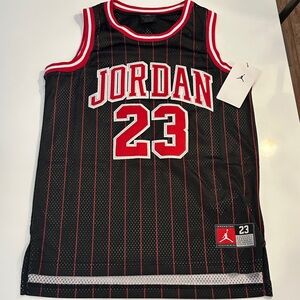 NWT Jordan Pinstripe Basketball Jersey